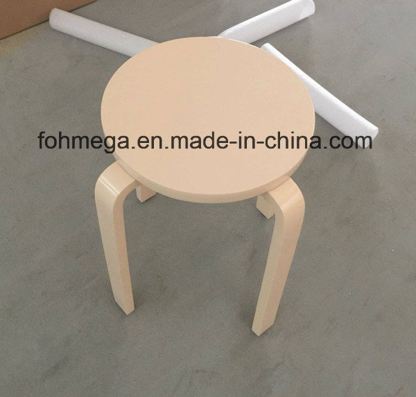 Wooden Design Round Fast Food Dining Chair (FOH-CXSC80)