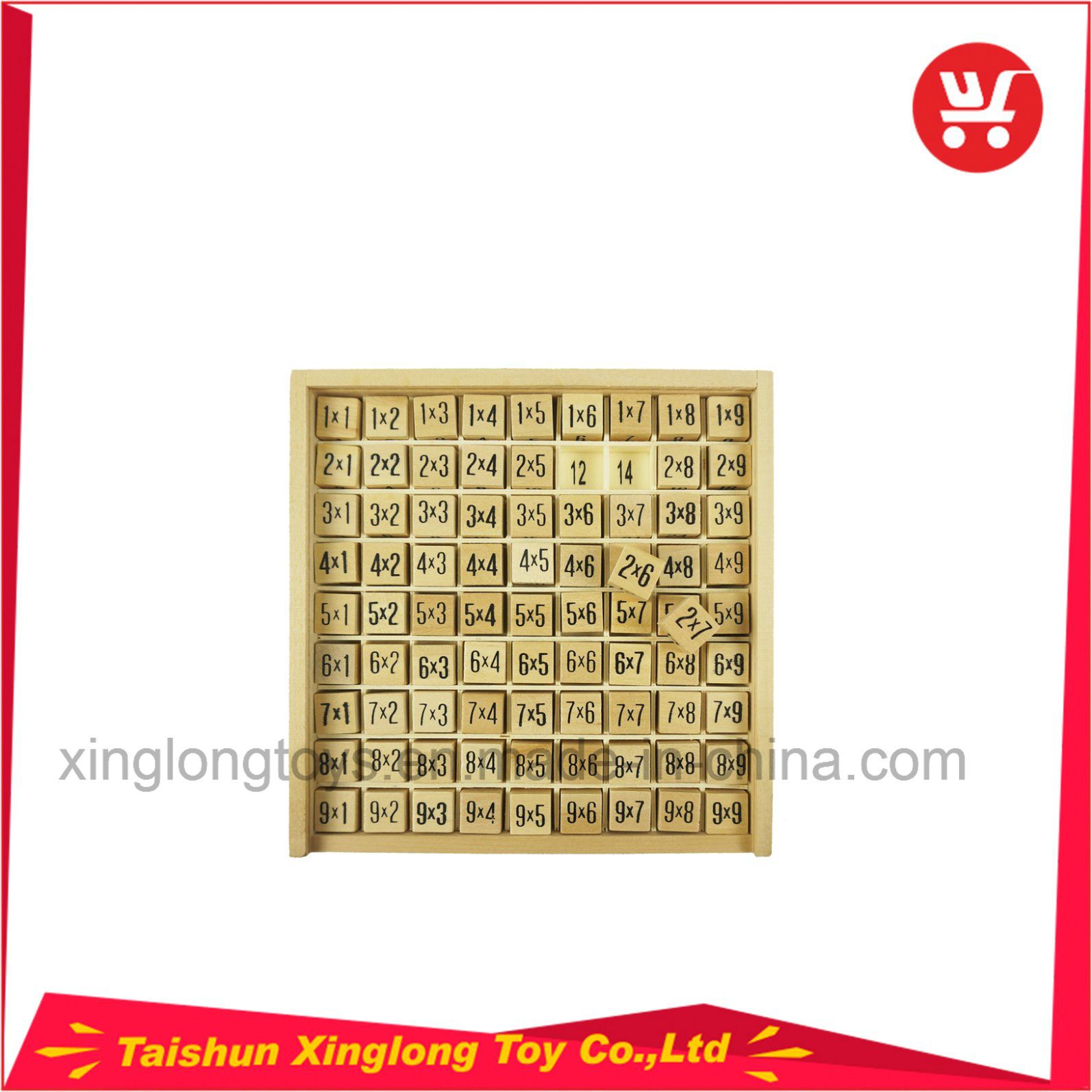 Wooden Education Toys Wooden Multiplication Table