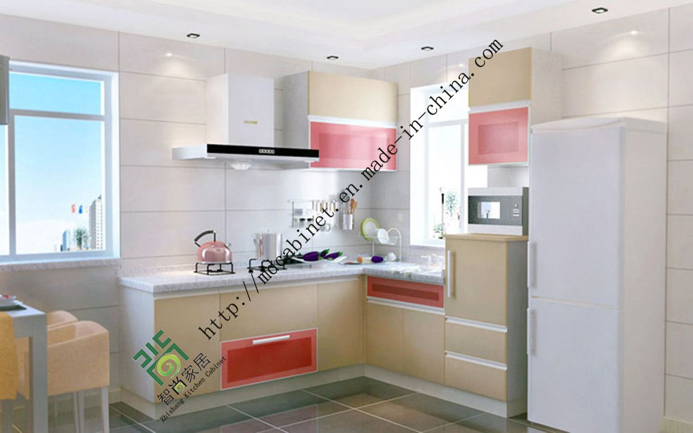 Multi Function Lacquer Kitchen Cabinets (zs-208)