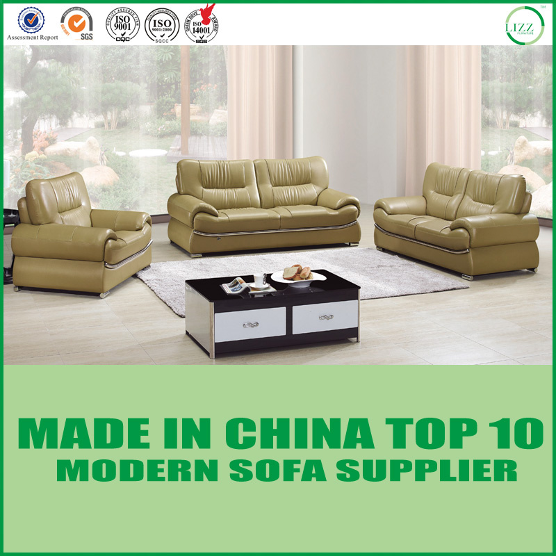 Modern Office Furniture Genuine Leather Sectional Sofa