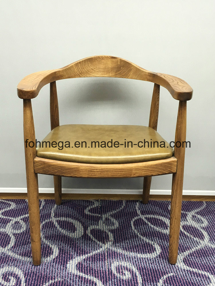 Durable Wood Hotel Chair with PU Soft Pad (FOH-BCC36)