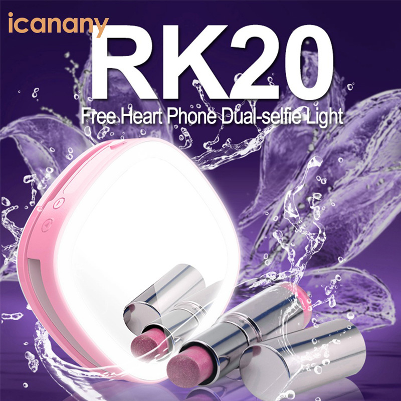 2018 Newest Portable Fill Light Makeup Mirror with Power Bank