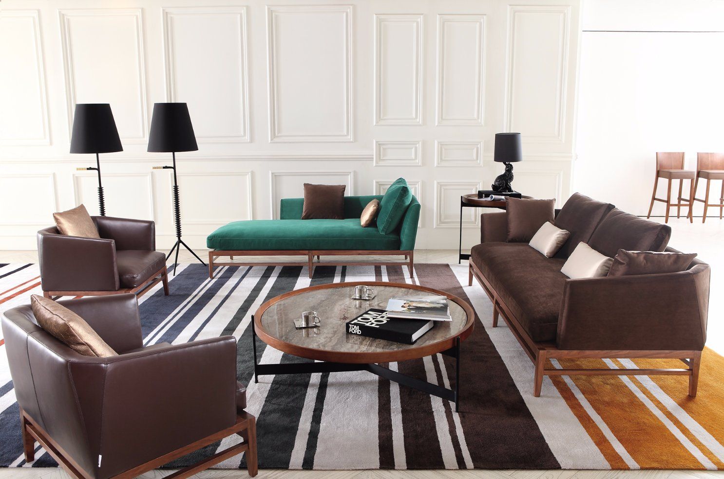 Italy Modern Style Leather Sofa Fabric Sofa Ms1308