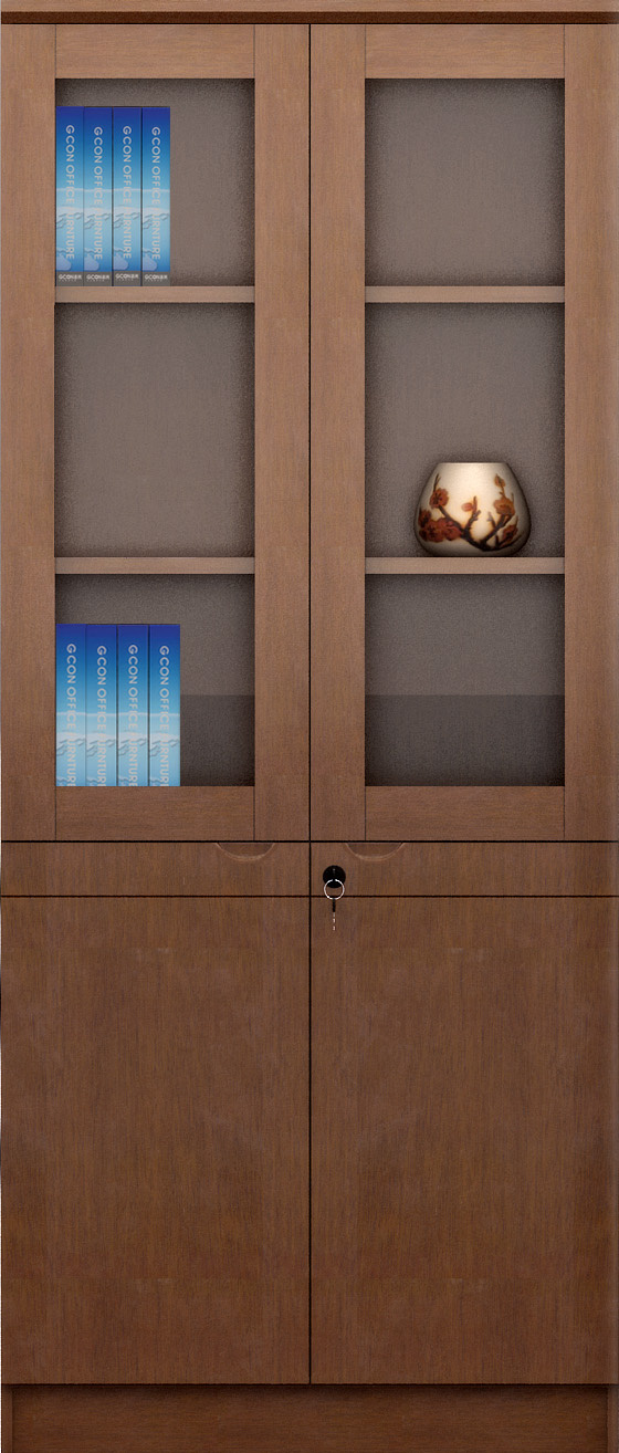 Modern Office Furniutre Boss Clower Glass Door Office Bookcase