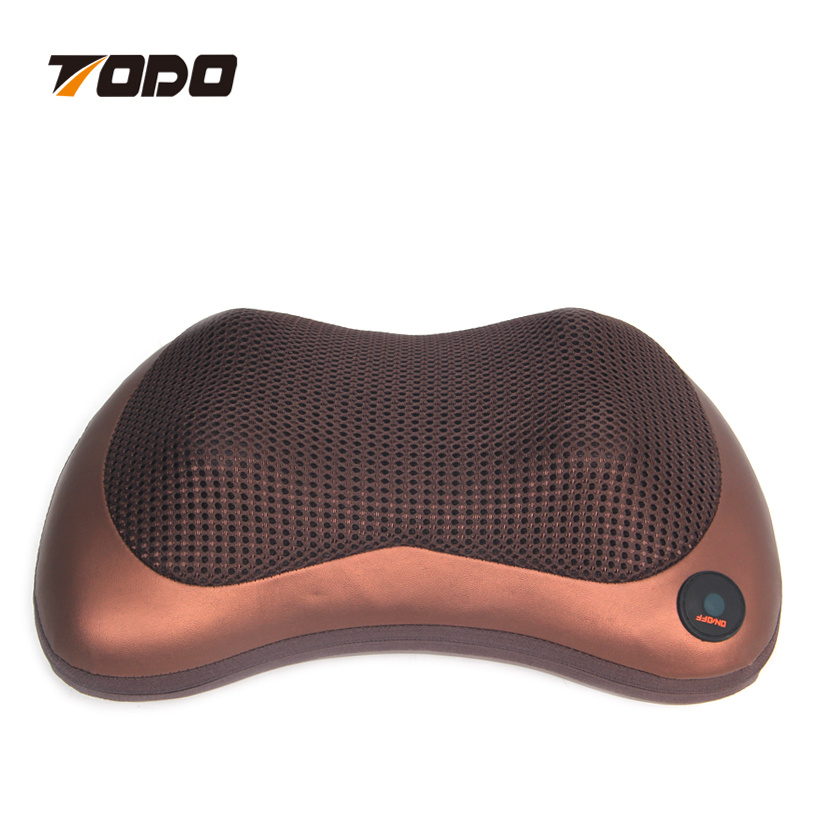 Fitness Car Home Shiatsu Heat Neck and Back Massage Pillow with Infrared Heat