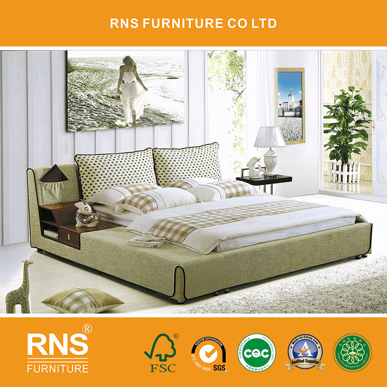 A1066 Modern Contracted Craft Furniture Fabric Bed