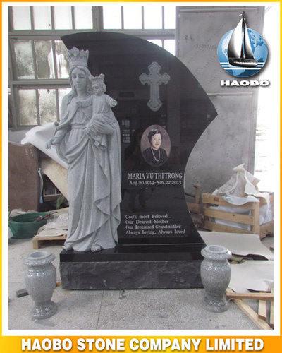 Granite Blessed Virgin Mary Statue Monument