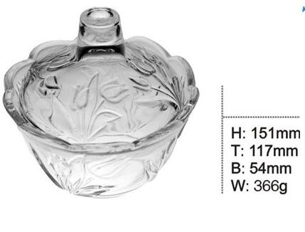 High Quality Glass Sweetmeat Bowl for Daily-Use Glassware Sdy-F00496