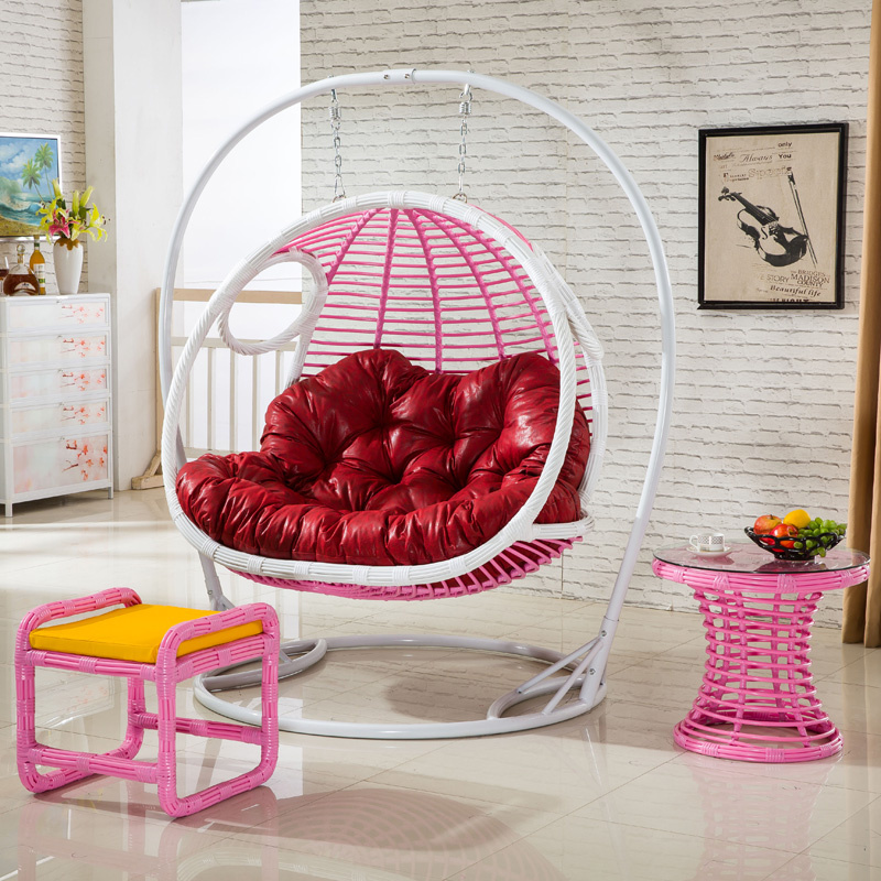 2017 New Double Swing Rattan Furniture, Rattan Basket (D155)