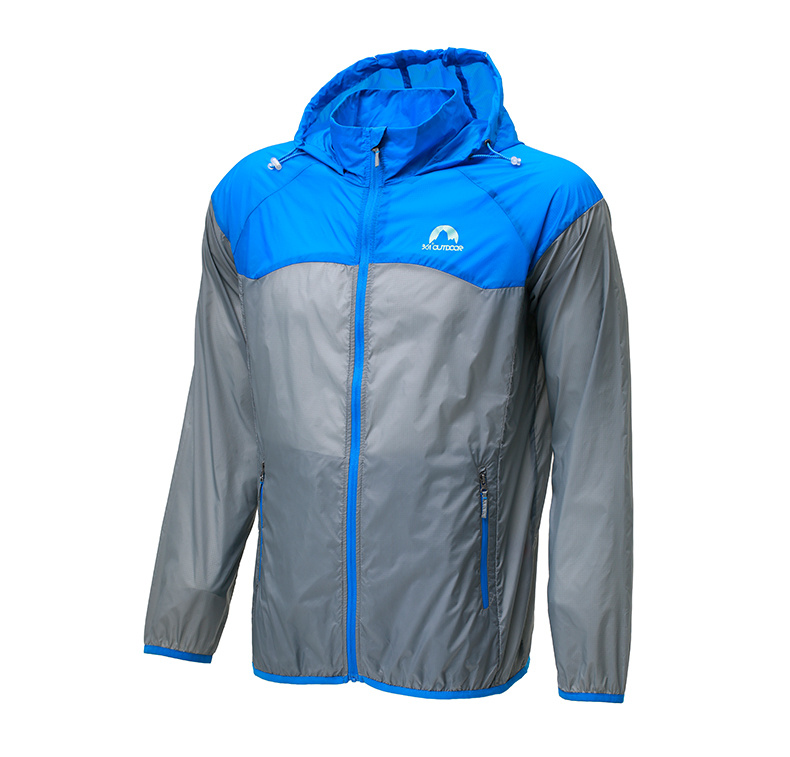 Men Women Waterproof Windproof Jacket Running Biker Outdoor Sports Hooded Coat