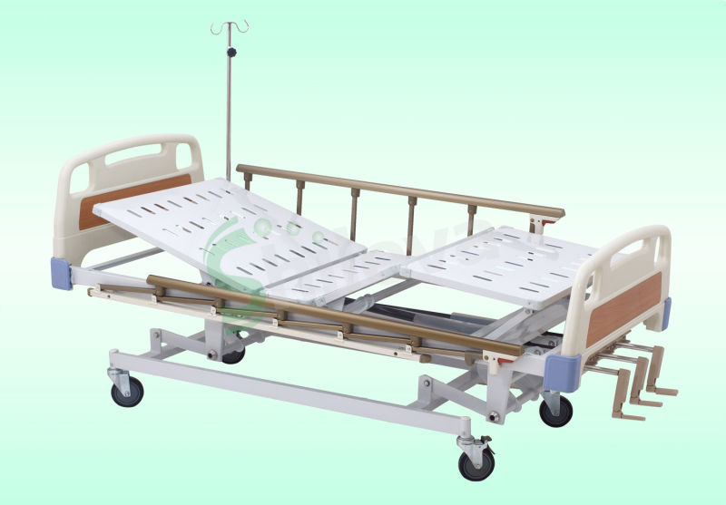 ABS Hospital Medical Nursing Bed with Three Crank (Slv-B4030)