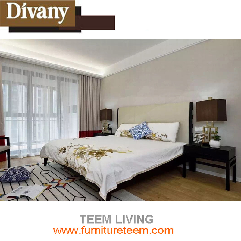 Teem latest Wooden Double Furniture Design Bed