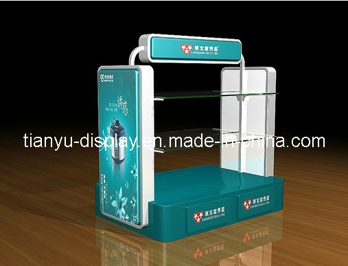 Glass Display Showcase/Freestanding Aluminium Tower Display Cabinet