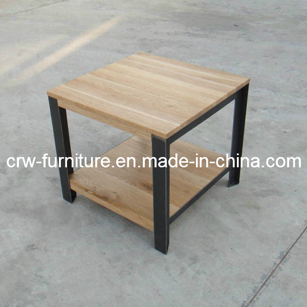 Oak Table with Steel Legs