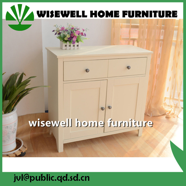 Home Furniture Wood Cabinet with 2 Door and 2 Drawer (W-CB-416)