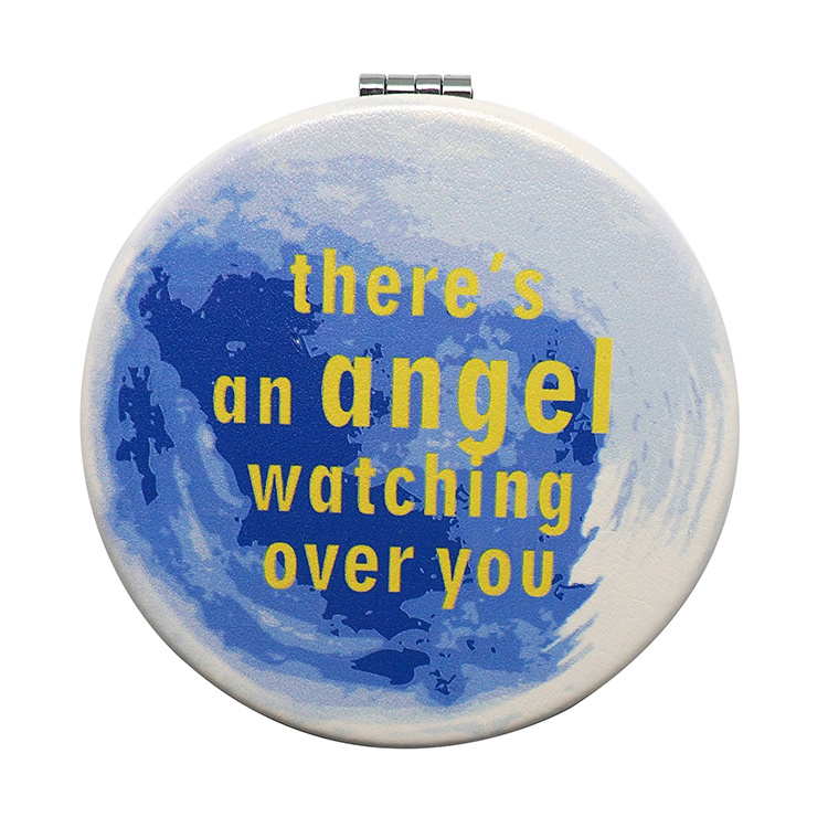 Personalized PU Folding Make up Mirror for Promotion Gift