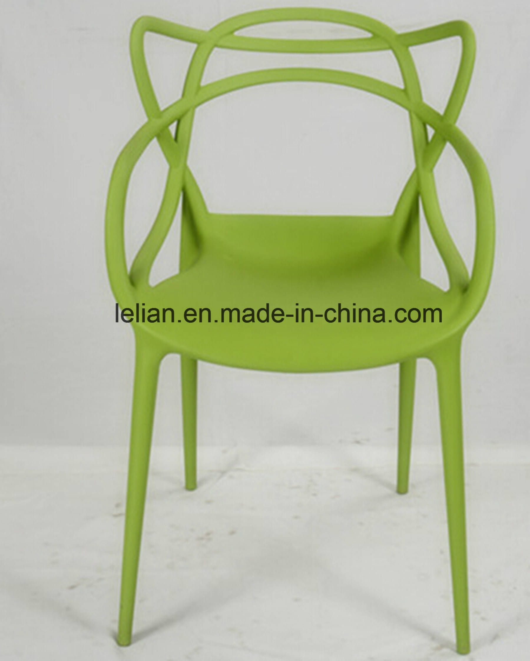 Moulded PP Plastic Stacking Dining Chair, Outdoor Garden Chair (LL-0052)
