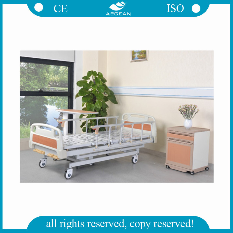 AG-BMS001 Ce & ISO Approved Five Functions with ABS Headboard Manual Hospital Bed