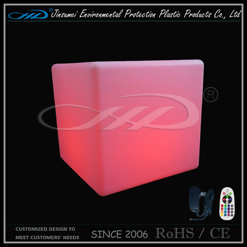 Hot Selling Rechargeable Colorful LED Light Cube Chairs