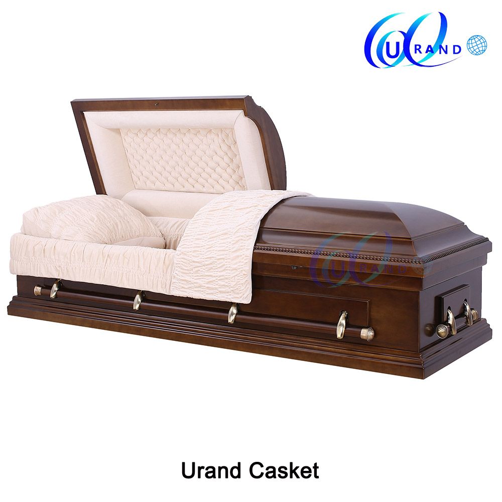 Veneer High Gloss Velvet African Dome Casket and Coffin