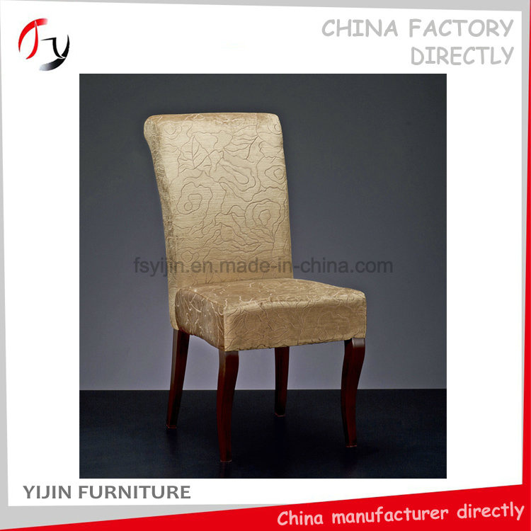 Fabric Covered Wooden Frame Upholstered Restaurant Chair (BC-185)