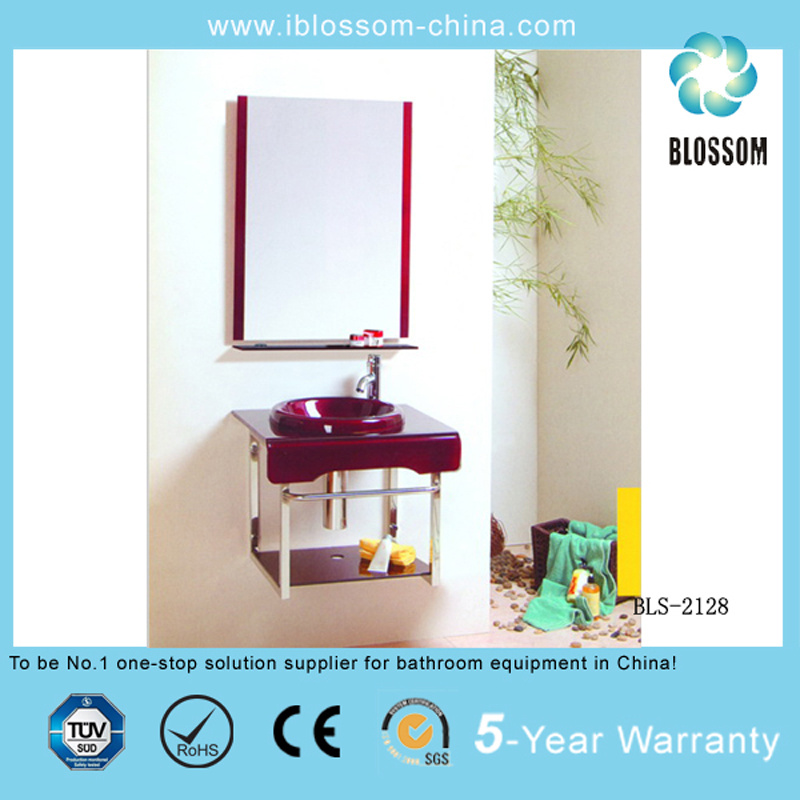 Glass Bathroom Vanities Set (BLS-2128)