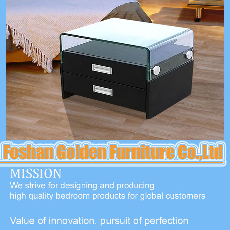 Glass Bed Side Table
