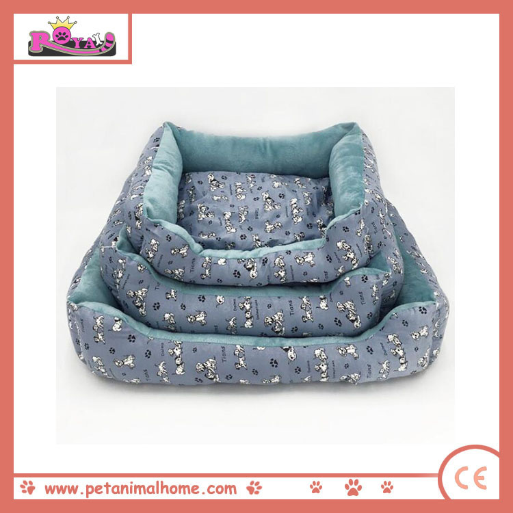 Cartoon Warm Pet Bed in Green