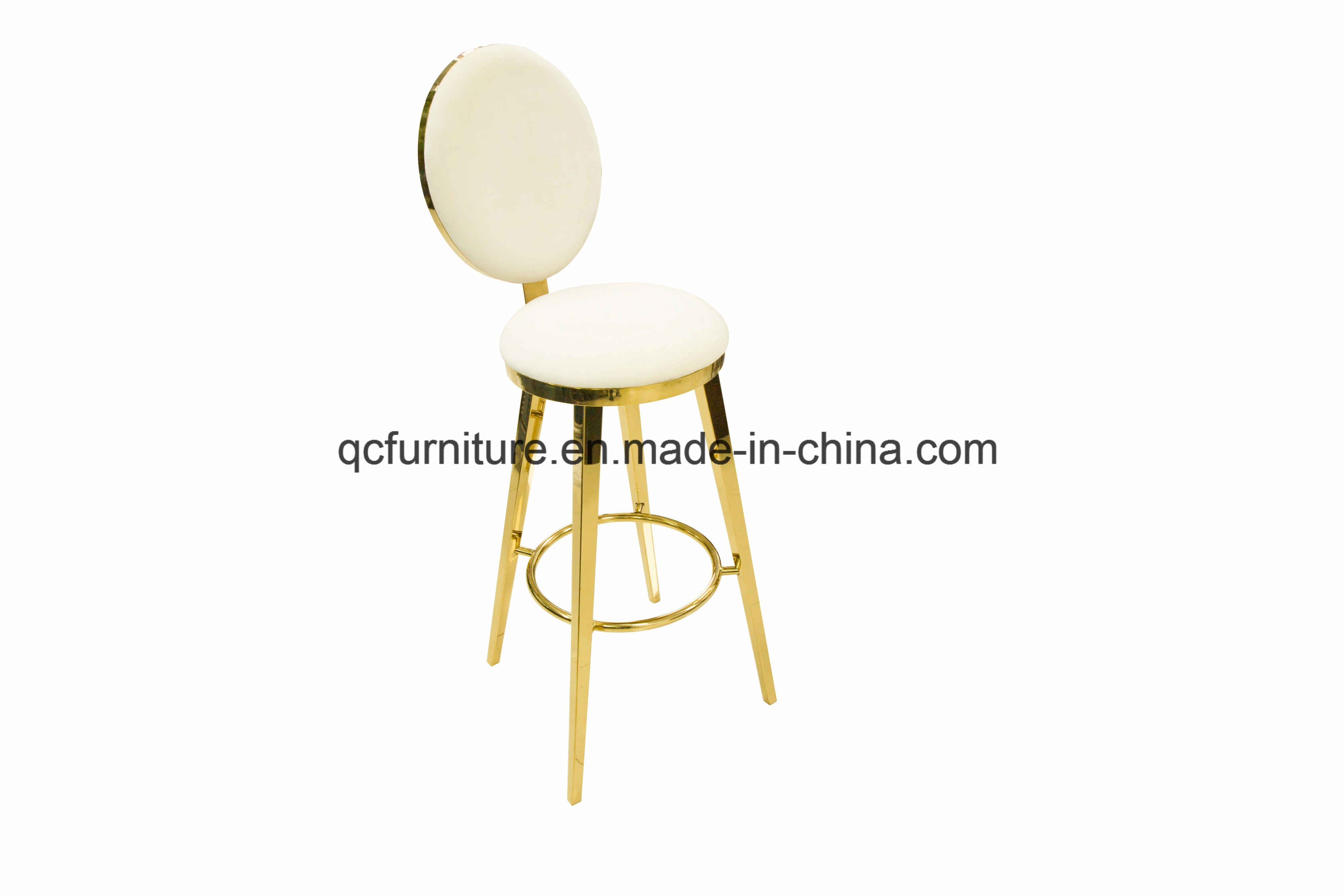 Glod Bar Stool with Metal Base