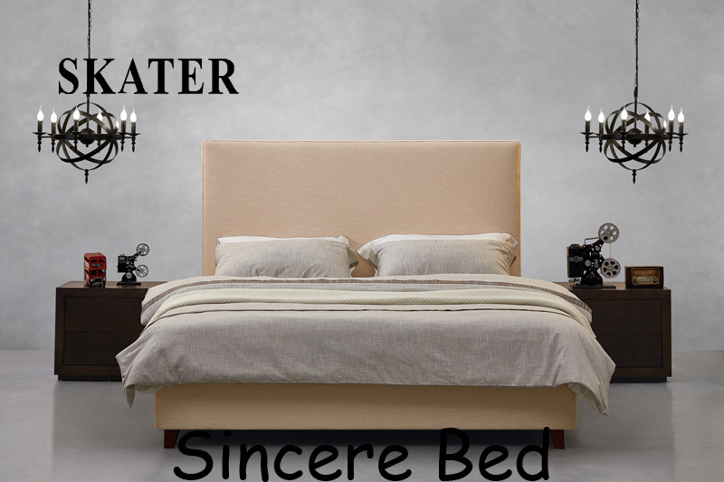 Sk08 American Style Modern Fabric Bed