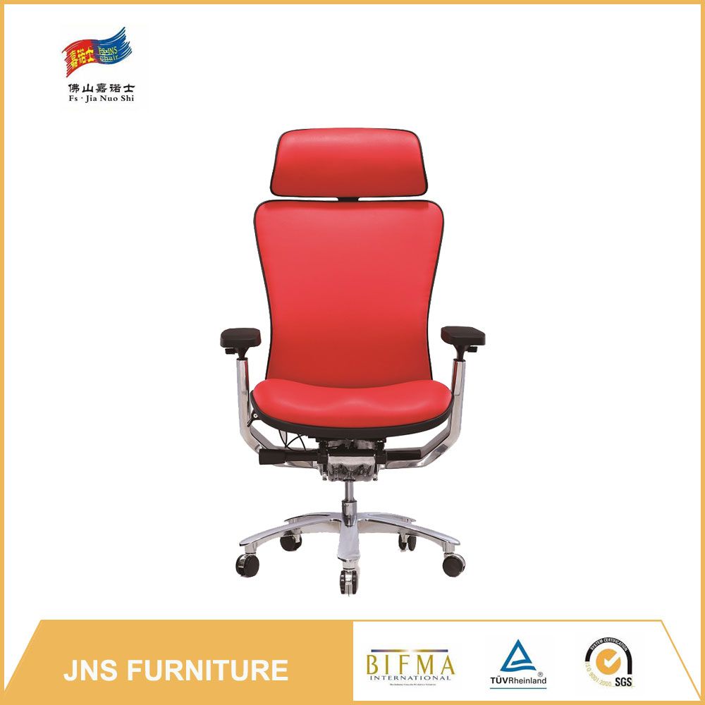 Black Korea Full Leather Boss Office Chair
