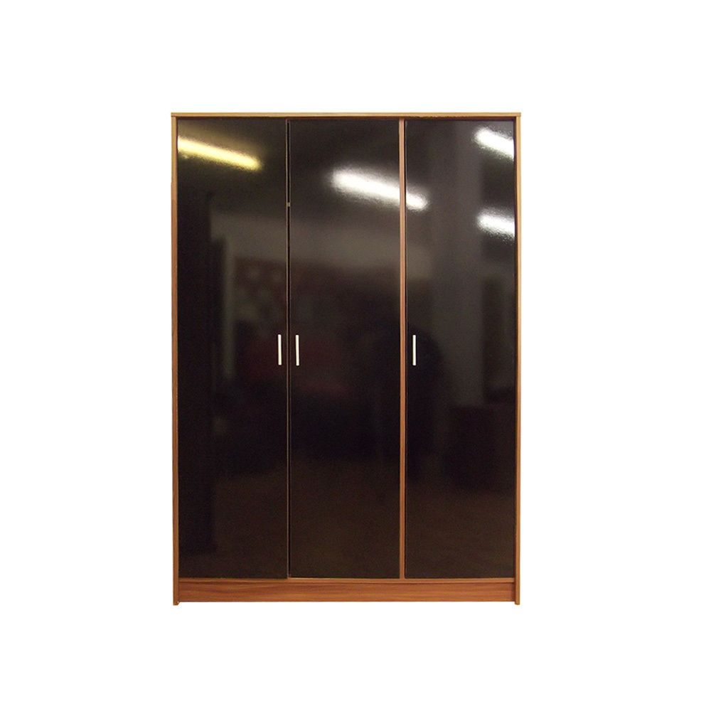 3 UV High Gloosy Door Bedroom Wooden Wardrobe Design