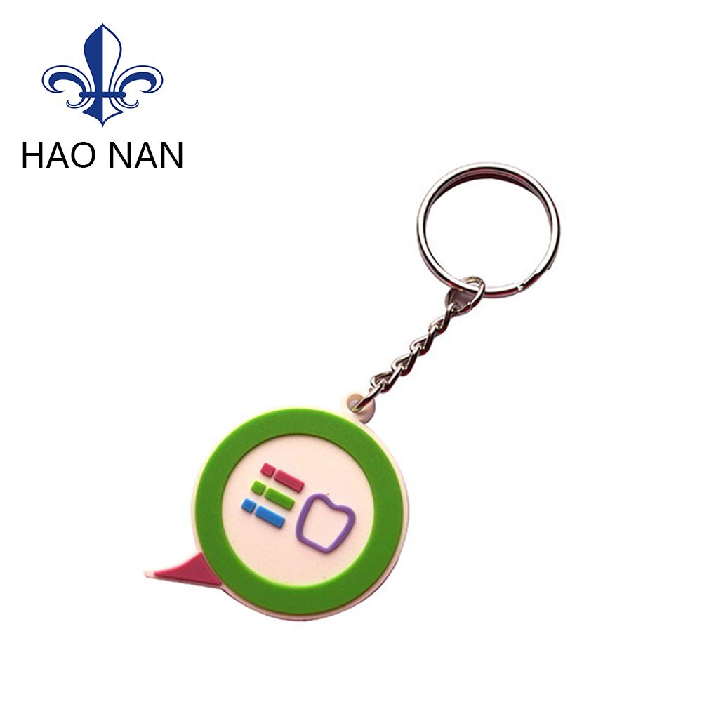 Design PVC Logo Carabiner Keychain for Decoration