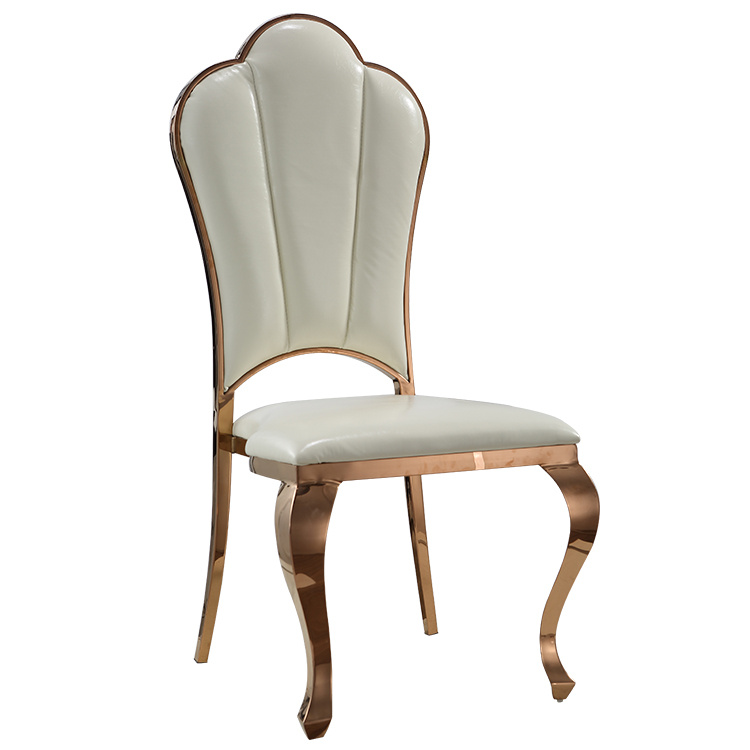 Hot Sale Stainless Steel Gold Wedding Chair Hotel Chair