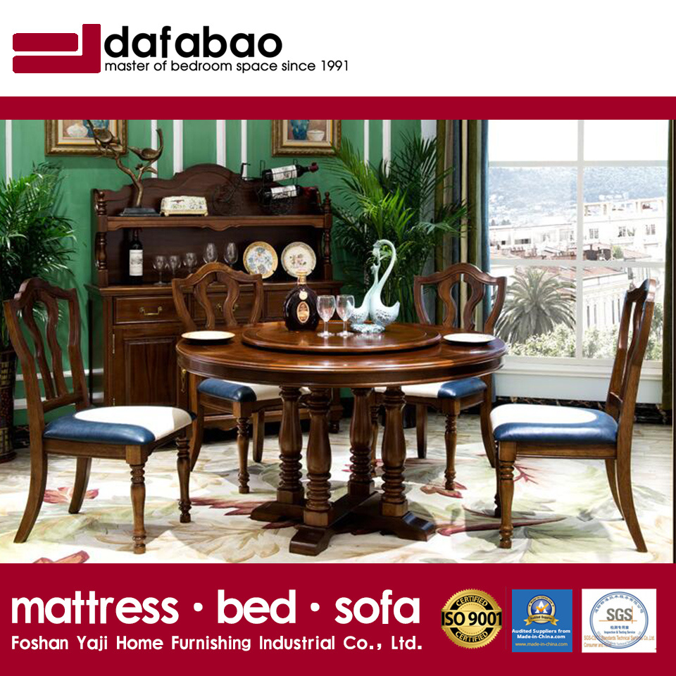 Modern New Design Solid Wood Round Dining Table (AS836)