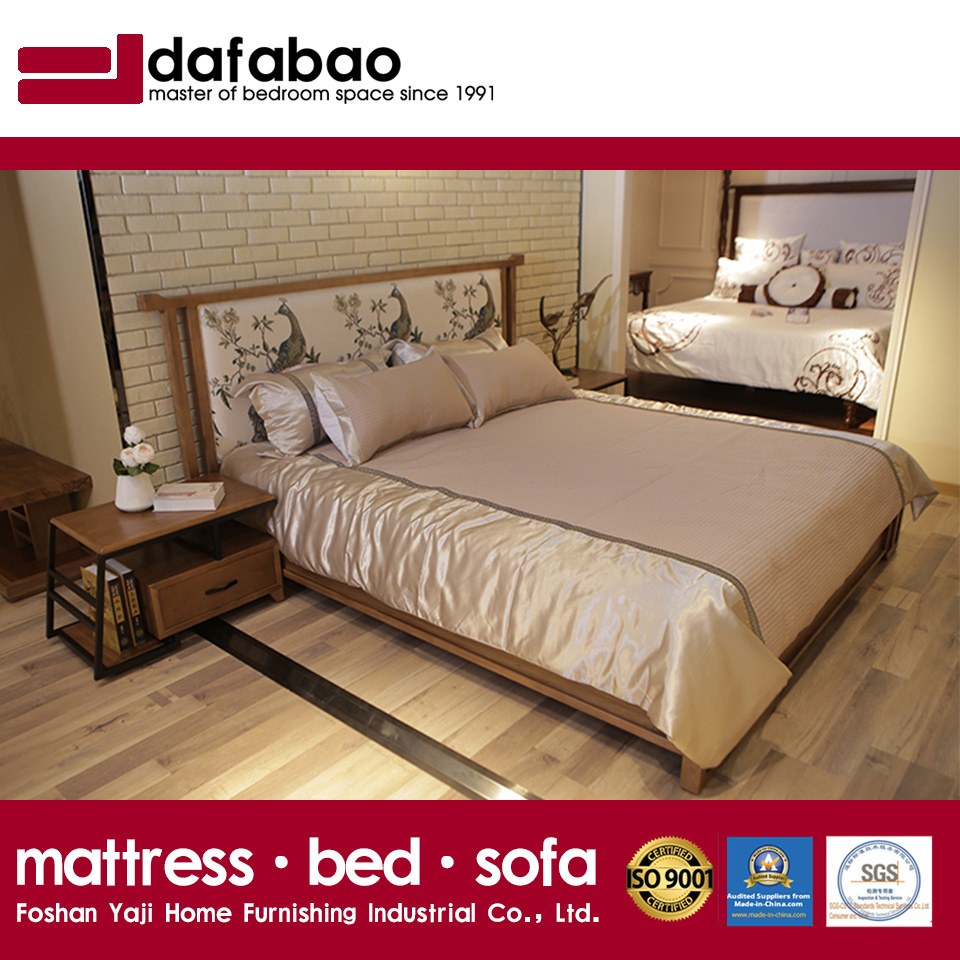 Fashion Bedroom Furniture Solid Wood Bed (CH-602)