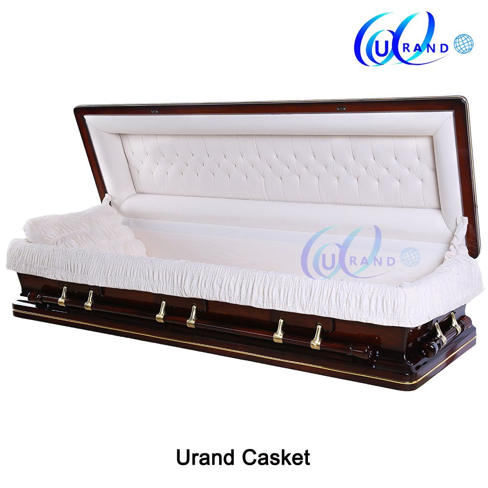 Full Couch High Gloss Chinese Cheapest Velvet Casekt and Coffin