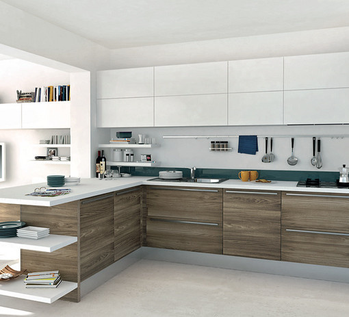 Custom Made PVC Modern Kitchen Furniture