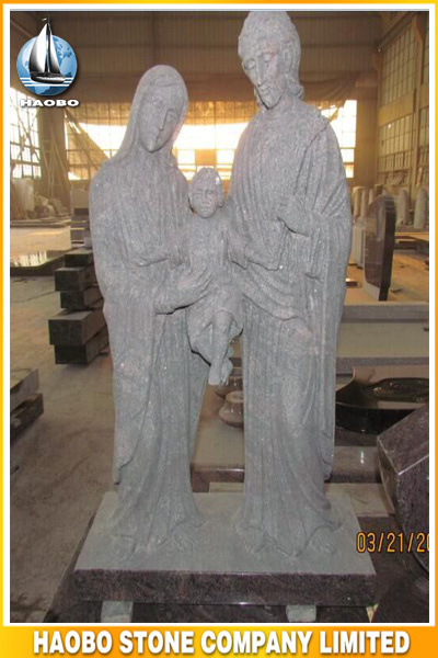 Holy Family Statue Stone Sculpture