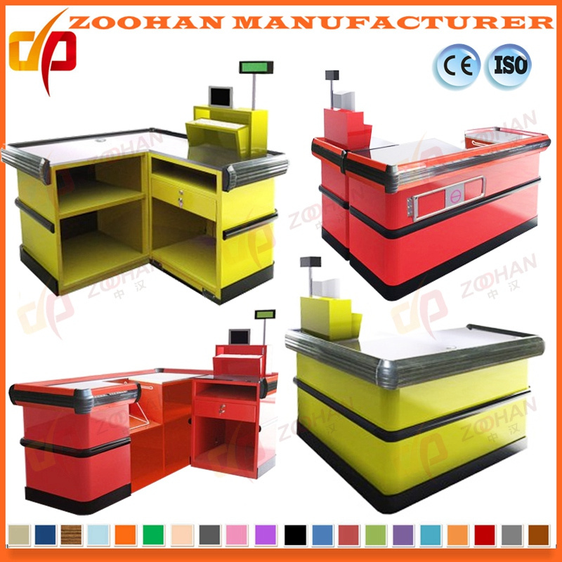 Retail Store Supermarket Shop Checkout Counter Cashier Desk Table (Zhc25)