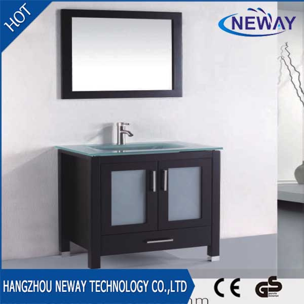 High Quality PVC Floor Standing Bathroom Vanity