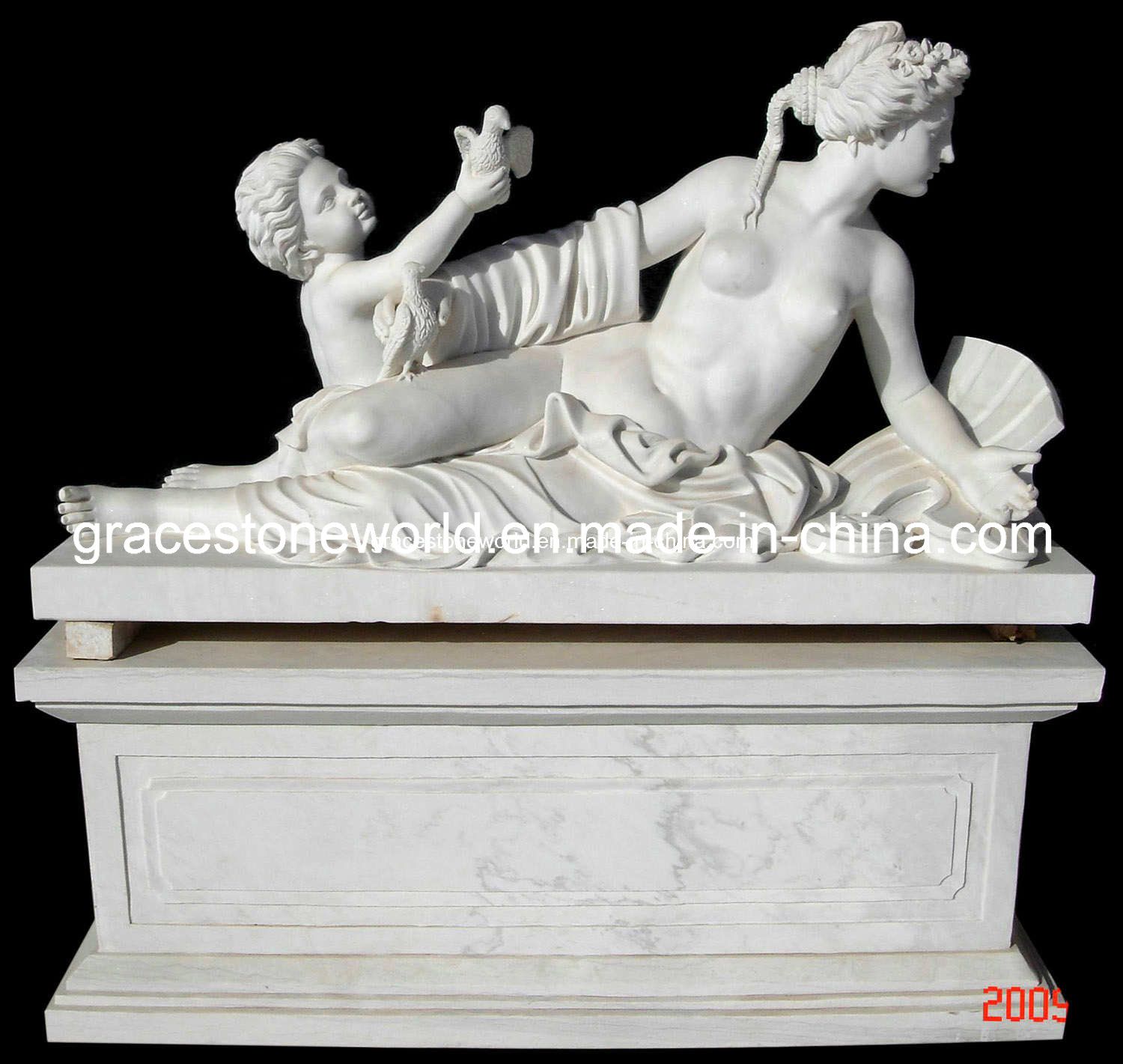 Garden Statue, Statuary, Carved Stone Sculpture (GS-S-076, GS-S-077, GS-S-078)