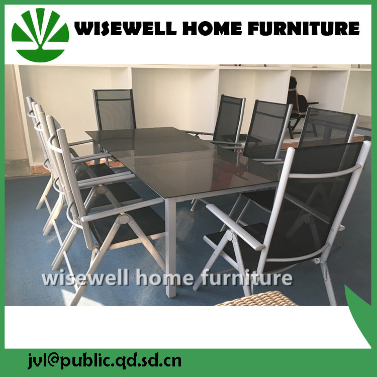 Aluminum Outdoor Patio Dining Furniture with 8 Seat (WXH-001)