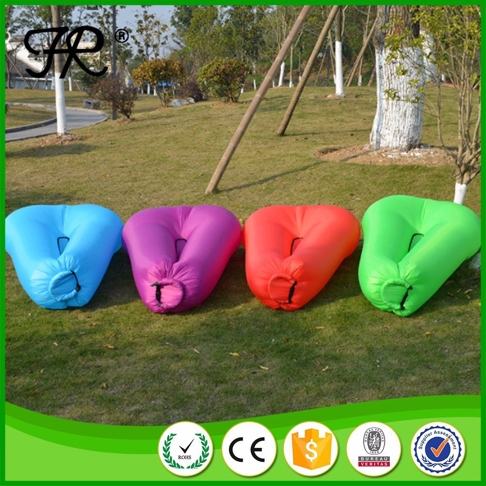 Low Price 100% Polyester Folding Inflatable Beach Bed