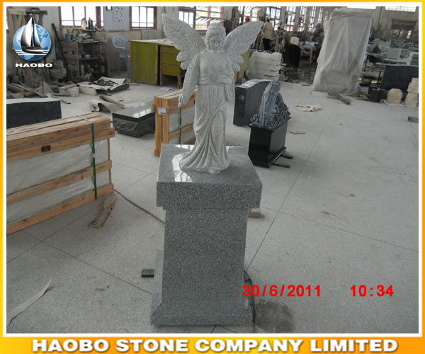 Angel Statue Cremation Pedestal