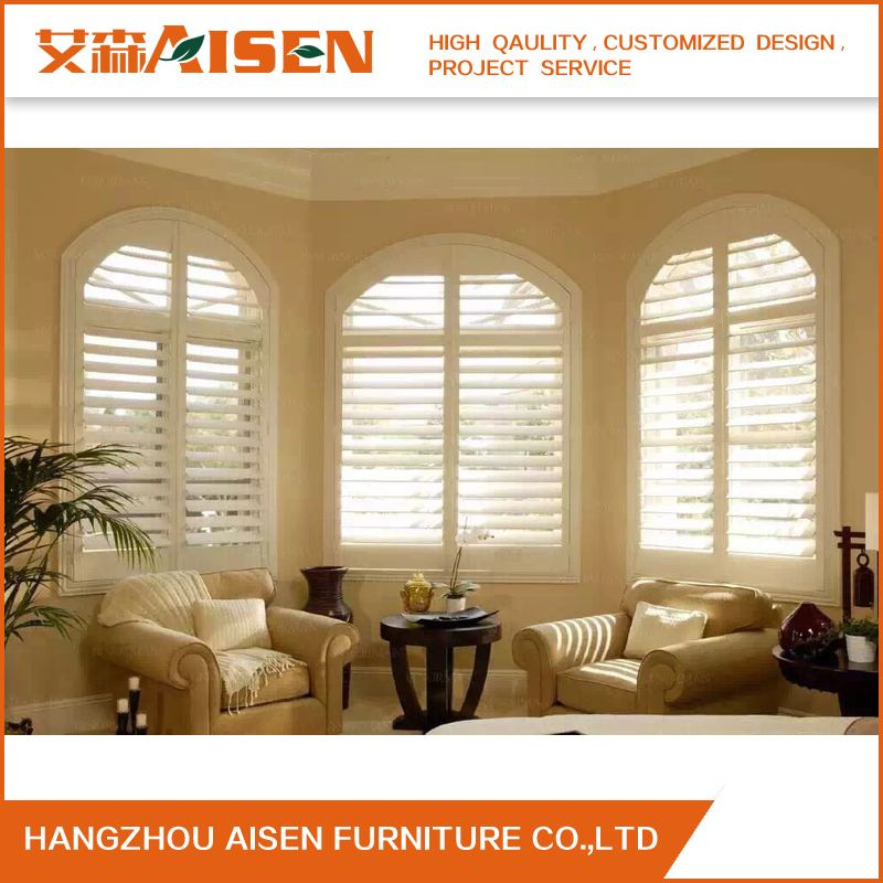 New Cheap Basswood Window Shutter Louvers for Bathroom