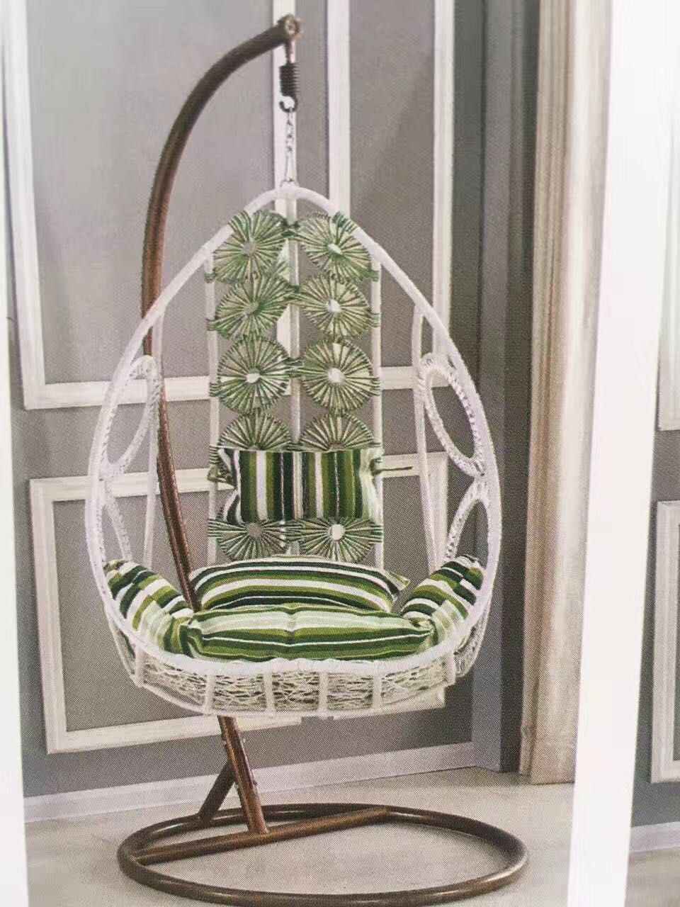 Comfortable Fabric Adjustable Height Swing Chair Garden Chair