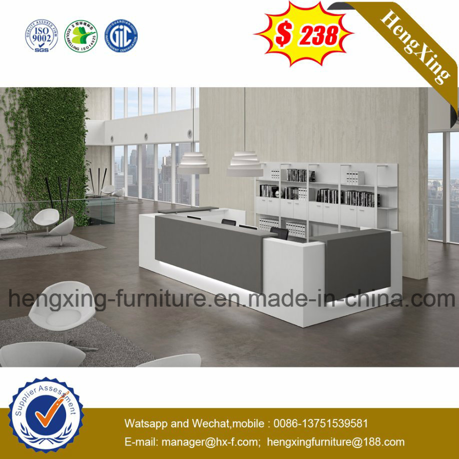 Wooden Furniture Office Counter Table Design Small Reception Desk (HX-5N253)