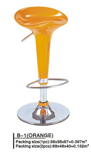 Acrofine Modern ABS Plastic Bar Stool, Leather Bar Chair and Acrylic Series Bar Stool (B-1)