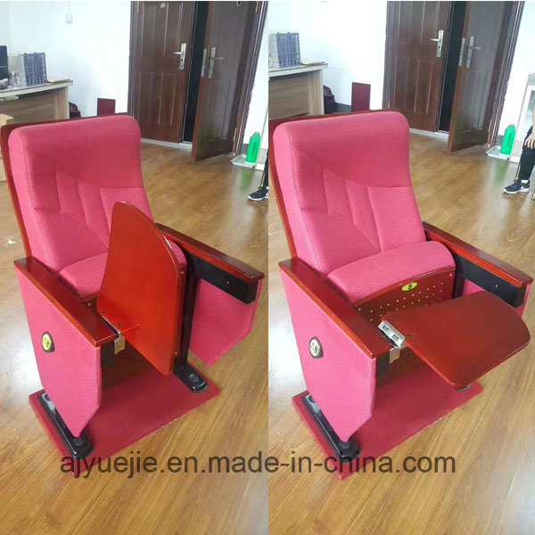 Wooden Back & Fabric Seat Cover Auditorium Chairs Yj1613r